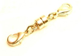 14k gold  5.5 mm Magnetic Clasp with Lobster lock clasp double clasp - £63.30 GBP