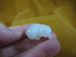 (Y-CAT-SL-505) Sleeping KITTY CAT cats Pink Rose Quartz gemstone carving Sleep - £6.70 GBP