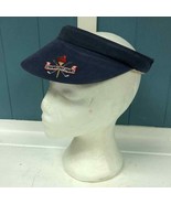 Vintage legendary headwear STRAWBERRY FARMS blue tennis visor Chula Vist... - £30.46 GBP