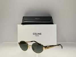 Celine Triomphe Metal Gold Sunglasses / CL40235U  - $265.00