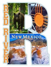 Red River New Mexico Capital R Collage Fridge Magnet - £6.25 GBP