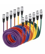 Neewer 6-Pack Audio Mic Cable Cords 24.9 feet/7.6 Meters -XLR Male to XL... - £71.60 GBP