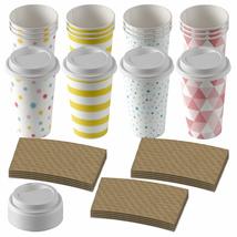 Live It Up! Party Supplies Disposable Coffee or Hot Chocolate Cups - Buf... - $16.16+