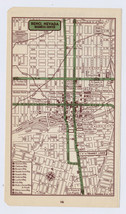 1951 Original Vintage Map Of Reno Nevada Downtown Business Center - £17.26 GBP