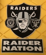 4 LAS VEGAS OAKLAND RAIDER NATION PATCH NFL PATCHES FOOTBALL JERSEY HELMET - £39.38 GBP