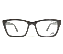 OGI Eyeglasses Frames 3128/1739 Brown Wood Grain Square Full Rim 53-18-145 - £51.24 GBP