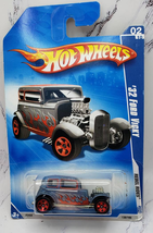 Hot Wheels 2009 Rebel Rides Series &#39;32 Ford Vicky Blue-Grey w/ Red 5 Spo... - $3.95