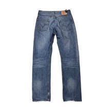 90s VTG Europe Belgium Levi&#39;s Small e Button Fly Denim Rivets Jeans 34x35 - $718.50 MXN