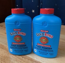 Lot of Two (2) Gold Bond Maximum Strength Medicated Foot Powder 4 oz EXP 2/25 - £15.05 GBP