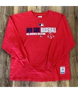 BOSTON RED SOX Authentic Majestic Long Sleeve Shirt Mens Size XL Red - £21.90 GBP