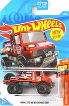 Hot Wheels 2019 HW Hot Trucks Mercedes-Benz UNIMOG 7/250, Red - $187.72 MXN
