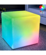 Huge LED Cube Light Chair Stool Table Furniture - $5,234.92 MXN