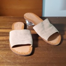 Zigi Artisan Laylee Slides Beige Tan Suede Leather Sandals Boho Brazil S... - $23.52