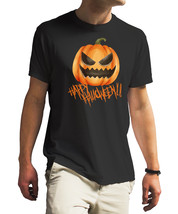 Happy halloween pumpkins Black T Shirt - £17.97 GBP