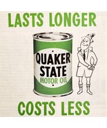 1950 Quaker State Motor Oil Advertisement Automobilia Pennsylvania Crude... - $24.99