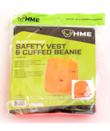 HME Blaze Orange Safety Hunting Vest and Knit Cuff Beanie Men&#39;s One Size - £19.70 GBP