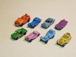 Lot Of 8 Vintage Tootsie Toy Vehicles - Baja Run, Jeep, Roadster, M.G. &amp; More - £7.85 GBP