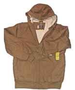 Lee Men's Heavyweight Workwear Canvas Sherpa Lined Duck Canvas Bomber Jacket NWT - $44.50