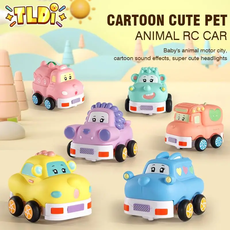 Vinyl Rc Car Mini Remote Control Cartoon Car Toys for Kids Electric Toy - £23.58 GBP+