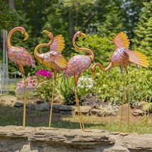 Lesera Ltd. Metallic Pink Flamingos (Set of All 4 (1 of each)) - $359.95