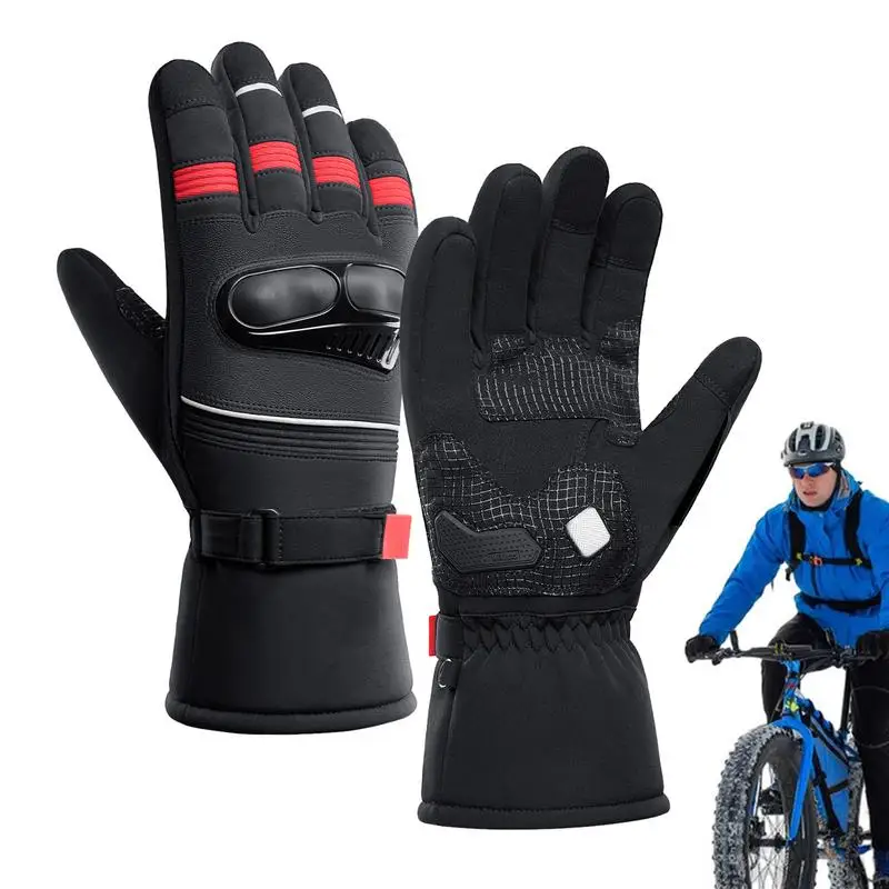 Otorcycle winter gloves thermal warm riding gloves with touchscreen cold weather gloves thumb200