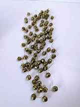 Antique Old Vintage Small Brass Sleigh Jingle Bells 12&#39;Garland Christmas Holiday - £79.76 GBP