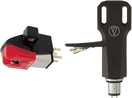 Audio-Technica At-Vm95Ml Dual Moving Magnet Turntable Cartridge Red &amp;, Black - £192.17 GBP