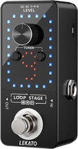 Lekato Guitar Looper Effect Pedal Looper 9 Loop Pedal Tuner Function Wit... - $55.99