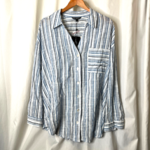 Nwt New Club Z Collection Womens Stitch Fix Casual Shirt Top Blouse Sz 3X Plus - £12.78 GBP