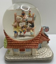 RARE Vintage Disney Pinocchio Musical Snow Globe When You Wish Upon a St... - $30.39