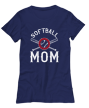 Mom TShirt Softball Mom Navy-W-Tee  - £16.84 GBP