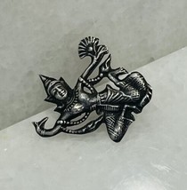 Vintage Siam Sterling Silver 925 Dancer Ramasoon God Of Thunder Pendant - £34.43 GBP