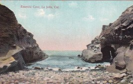 La Jolla California CA Emerald Cove 1909 Pasadena to Topeka KS Postcard E01 - £11.18 GBP