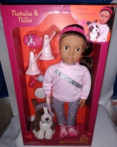Our Generation Natalia &amp; Nillie Pet Training Set 18&quot; Doll New - £35.87 GBP