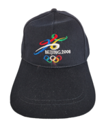 BEIJING CHINA 2008 Olympics Embroidered Logo Hat Strapback Cap Black Col... - £9.76 GBP