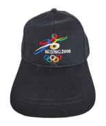 BEIJING CHINA 2008 Olympics Embroidered Logo Hat Strapback Cap Black Col... - €10,80 EUR