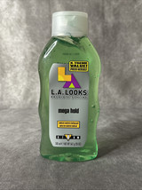 LA Looks Flex Hold Level 8 Green Hold Flexible Hair Gel Alcohol Free 20 Oz - £25.81 GBP