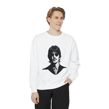 Authentic Beatles Ringo Starr Portrait Sweatshirt, Unisex Garment-Dyed, 80/20 Bl - £40.33 GBP+