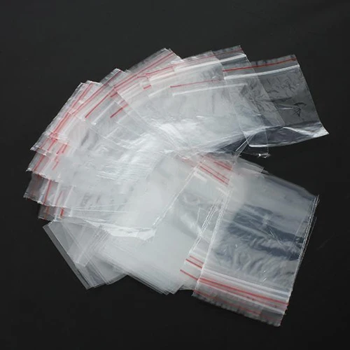 Sporting 100Pc Plastic Bags Ziplock Food Packaging Jewelry Small Zip Lock Bags C - £23.89 GBP