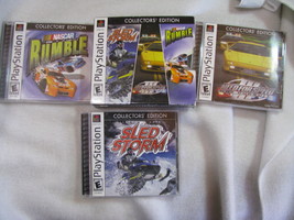PlayStation Collector&#39;s Edition Sled Storm, Need For Speed 3, Nascar Rumble. - £47.40 GBP