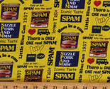 Cotton Spam Food Ham in a Can Meat Cotton Fabric Print by the Yard D780.93 - $14.95