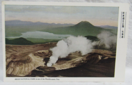 Akan National Park Volcano Scenic Trio Japan Fukuda Postcard - $2.96