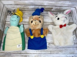 Bamse Bear Turtle Rabbit Hand Puppets Svensk Design Karnan - $28.04