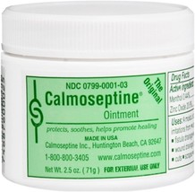 Calmoseptine Diaper Rash Ointment Jar - 2.5 Oz (Pack of 5) - $63.99