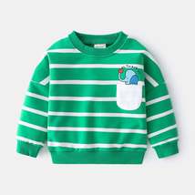 2021 Spring Boys Striped Sweater Casual Loose Round Neck Pullover Sweater Cotton - £23.50 GBP