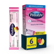 Pedialyte Electrolyte Powder Strawberry Lemonade, 6 Ct - £19.97 GBP