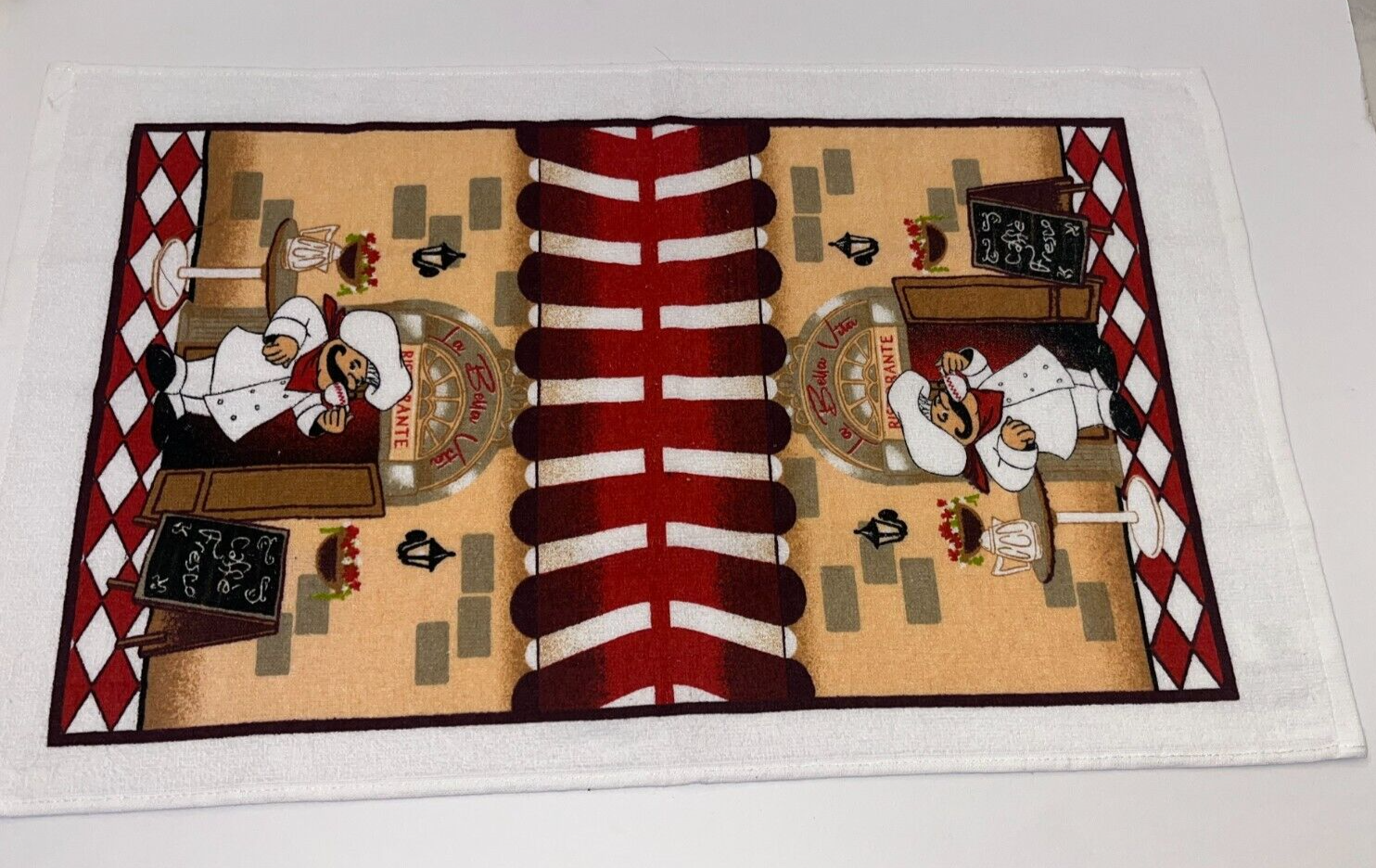 la bella vita italian kitchen  towel - $9.00