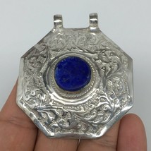 1pc,2.5&quot;x2.1&quot;x0.5&quot;,Turkmen Pendant Lapis Lazuli Octagon Shape Statement,TN664 - £9.58 GBP