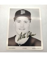 Allan Anderson Signed 5x4 B&amp;W Photo Card Minnesota Twins 1991 AL Autogra... - £7.78 GBP