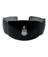 Vintage Delta Gamma Sorority Tau Delta Eta Crest Sterling Silver Cuff Br... - $97.59 CAD